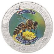 5 Dollars - Elizabeth II Western Honey Bee, Cook Islands, 2022 reverse image