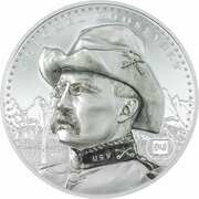 5 Dollars - Elizabeth II Colonel Roosevelt, Cook Islands, 2022 reverse image