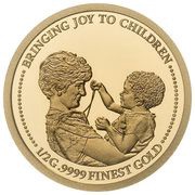 5 Dollars - Elizabeth II Bringing Joy to Children, Cook Islands, 2022 reverse image