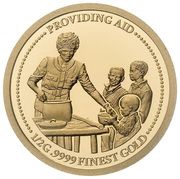 5 Dollars - Elizabeth II Providing Aid, Cook Islands, 2022 reverse image