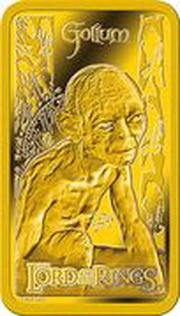5 Dollars - Elizabeth II Gollum, Cook Islands, 2022 reverse image