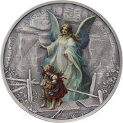 5 Dollars - Elizabeth II Posthumous; Guardian Angel, Cook Islands, 2023 reverse image