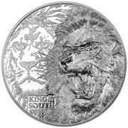 5 Dollars - Elizabeth II Posthumous; The Lion, Cook Islands, 2023 reverse image