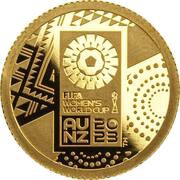 5 Dollars - Elizabeth II Posthumous; FIFA Women's World Cup 2023: Offical Emblem, Cook Islands, 2023 reverse image