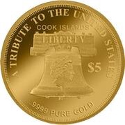 5 Dollars - Charles III Liberty Taming the West obverse image