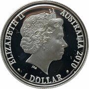 1 Dollar - Elizabeth II 4th Portrait - Kangaroo at Sunset - Silver Proof obverse image