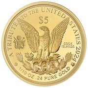 5 Dollars - Charles III Gold Morgan obverse image