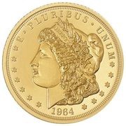 5 Dollars - Charles III Gold Morgan, Cook Islands, 2024 reverse image