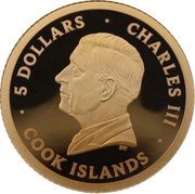 5 Dollars - Charles III Guardian Angel obverse image
