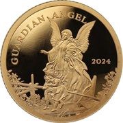 5 Dollars - Charles III Guardian Angel, Cook Islands, 2024 reverse image