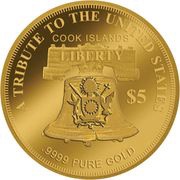 5 Dollars - Charles III Liberty Taming the West obverse image