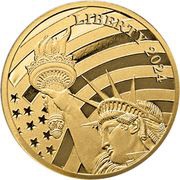 5 Dollars - Charles III Liberty, Cook Islands, 2024 reverse image