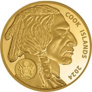 5 Dollars - Charles III U.S. Buffalo gold obverse image