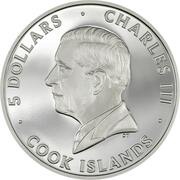 5 Dollars - Charles III Undercat obverse image