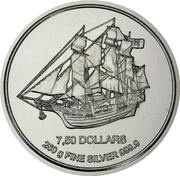 7.50 Dollars - Elizabeth II Bounty, Cook Islands, 2012 reverse image