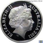 1 Dollar - Elizabeth II 4th Portrait - RAM's Head - Silver Proof obverse image