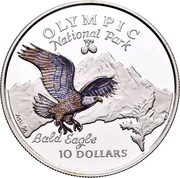 10 Dollars - Elizabeth II Olympic National Park, Cook Islands, 1996 reverse image