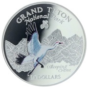 10 Dollars - Elizabeth II Grand Teton, Cook Islands, 1998 reverse image