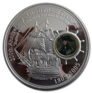 10 Dollars - Elizabeth II 200th Anniversary of the Battle of Trafalgar, Cook Islands, 2005 reverse image