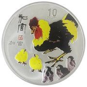 10 Dollars - Elizabeth II Rooster, Cook Islands, 2005 reverse image
