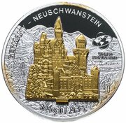 10 Dollars - Elizabeth II Neuschwanstein Castle, Cook Islands, 2006 reverse image
