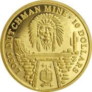 10 Dollars - Elizabeth II Lost Dutchman's Gold Mine, Cook Islands, 2006 reverse image