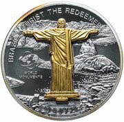 10 Dollars - Elizabeth II Christ the Redeemer, Cook Islands, 2007 reverse image