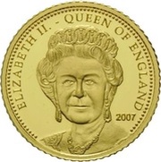 10 Dollars - Elizabeth II Queen Elizabeth II, Cook Islands, 2007 reverse image