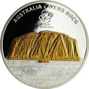 10 Dollars - Elizabeth II Ayers Rock, Cook Islands, 2008 reverse image