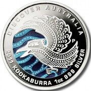 1 Dollar - Elizabeth II 4th Portrait - Kookaburra Dreaming, Australia, 2011 reverse image