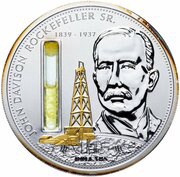 10 Dollars - Elizabeth II John Davison Rockefeller Sr., Cook Islands, 2008 reverse image