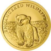 10 Dollars - Elizabeth II Polar Bear, Cook Islands, 2008 reverse image
