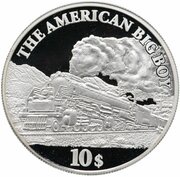 10 Dollars - Elizabeth II The American Big Boy, Cook Islands, 2008 reverse image