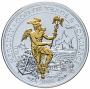 10 Dollars - Elizabeth II Mercury, Cook Islands, 2008 reverse image
