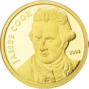 10 Dollars - Elizabeth II James Cook, Cook Islands, 2008 reverse image