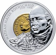 10 Dollars - Elizabeth II Nathan M. Rothschild, Cook Islands, 2008-2009 reverse image