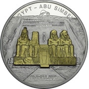 10 Dollars - Elizabeth II Abu Simbel, Cook Islands, 2009 reverse image