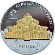 10 Dollars - Elizabeth II Semperoper, Cook Islands, 2009 reverse image