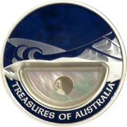 1 Dollar - Elizabeth II 4th Portrait - Treasures of Australia - Pearls, Australia, 2011 reverse image