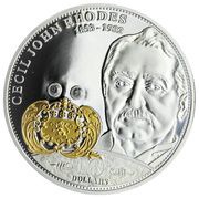10 Dollars - Elizabeth II Cecil Rhodes, Cook Islands, 2009 reverse image