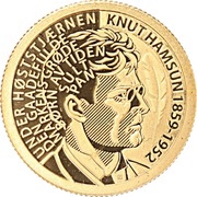 10 Dollars - Elizabeth II Knut Hamsun, Cook Islands, 2009 reverse image