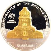 10 Dollars - Elizabeth II Monument to the Battle of the Nations, Cook Islands, 2009 reverse image