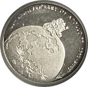 10 Dollars - Elizabeth II Apollo 11 Mission, Cook Islands, 2009 reverse image