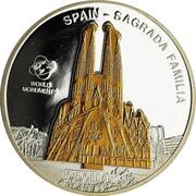 10 Dollars - Elizabeth II Sagrada familia, Cook Islands, 2009 reverse image
