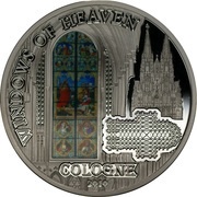 10 Dollars - Elizabeth II Cologne Cathedral, Cook Islands, 2010 reverse image