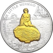 10 Dollars - Elizabeth II The Little Mermaid, Cook Islands, 2010 reverse image