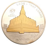 10 Dollars - Elizabeth II Laos - That Luang, Cook Islands, 2010 reverse image