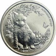 1 Dollar - Elizabeth II 4th Portrait - Bush Babies - Dingo, Australia, 2011 reverse image