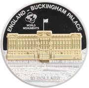 10 Dollars - Elizabeth II Buckingham Palace, Cook Islands, 2010 reverse image