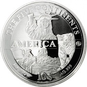 10 Dollars - Elizabeth II America, Cook Islands, 2011 reverse image